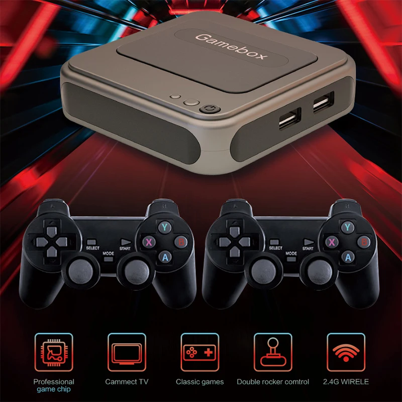 

G7 2 in 1 GAME BOX 4K TV HD Video Game Console Build in 28000+ Retro Classic Games N64 PSP PS1 Family Video Game