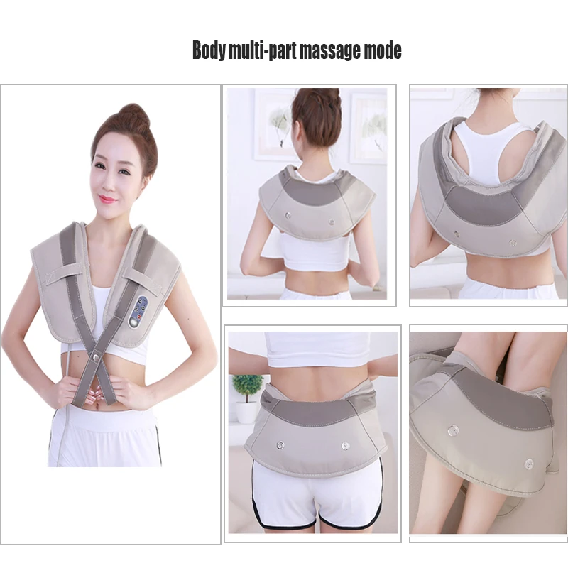 

Home U Shape Electrical Multifunctional Shawl Massagem Back Neck Shoulder Body Massage Cellulite Shiatsu Kneading Massager