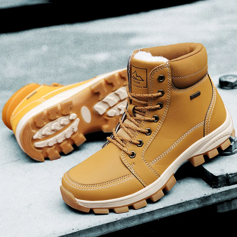 AX BOXING/2019 зимняя обувь зимние ботинки мужские повседневные Зимние ботильоны