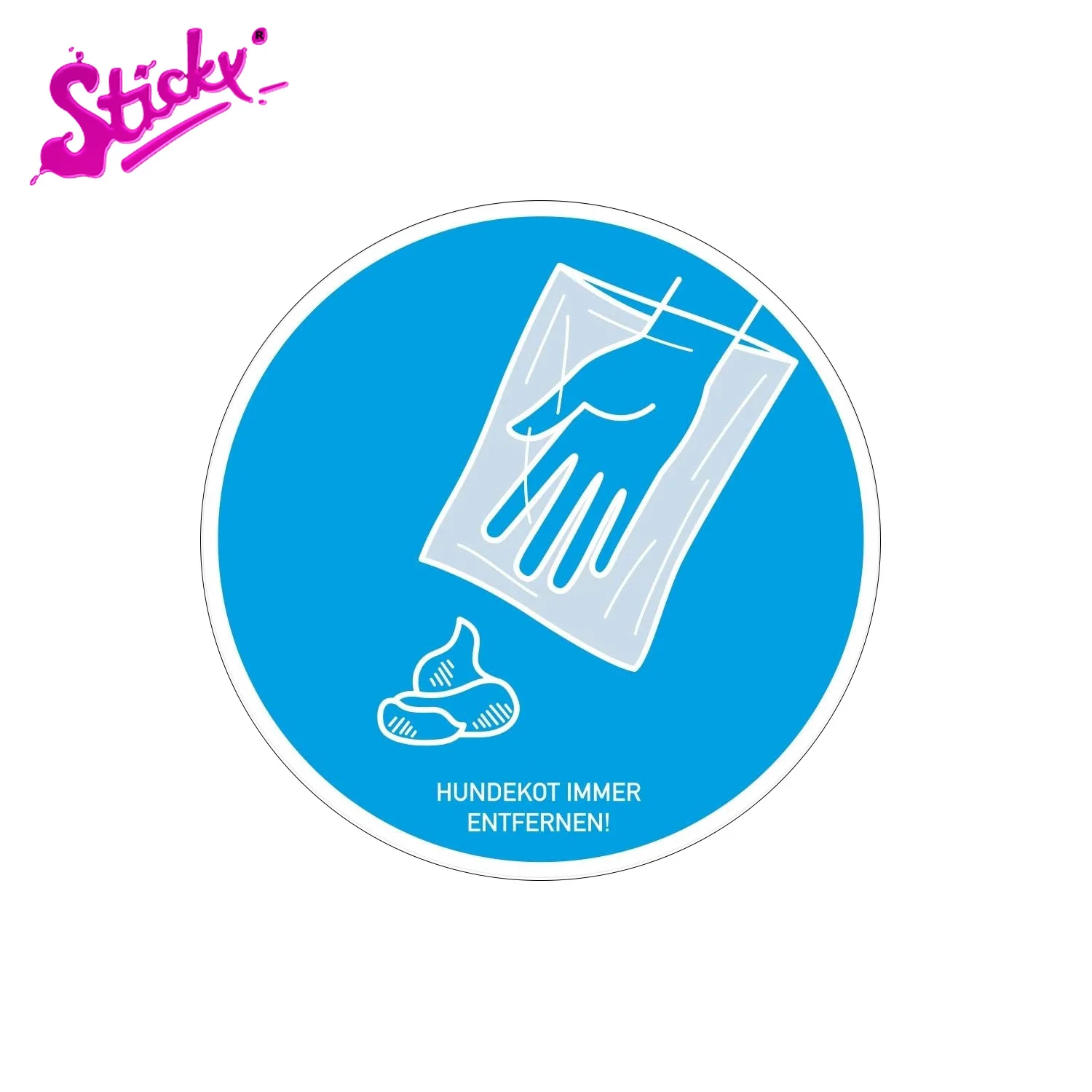 

STICKY Dog Poster Without Toilet No Dog Shit Signs Car Sticker Decal Decor Waterproof Sunscreen