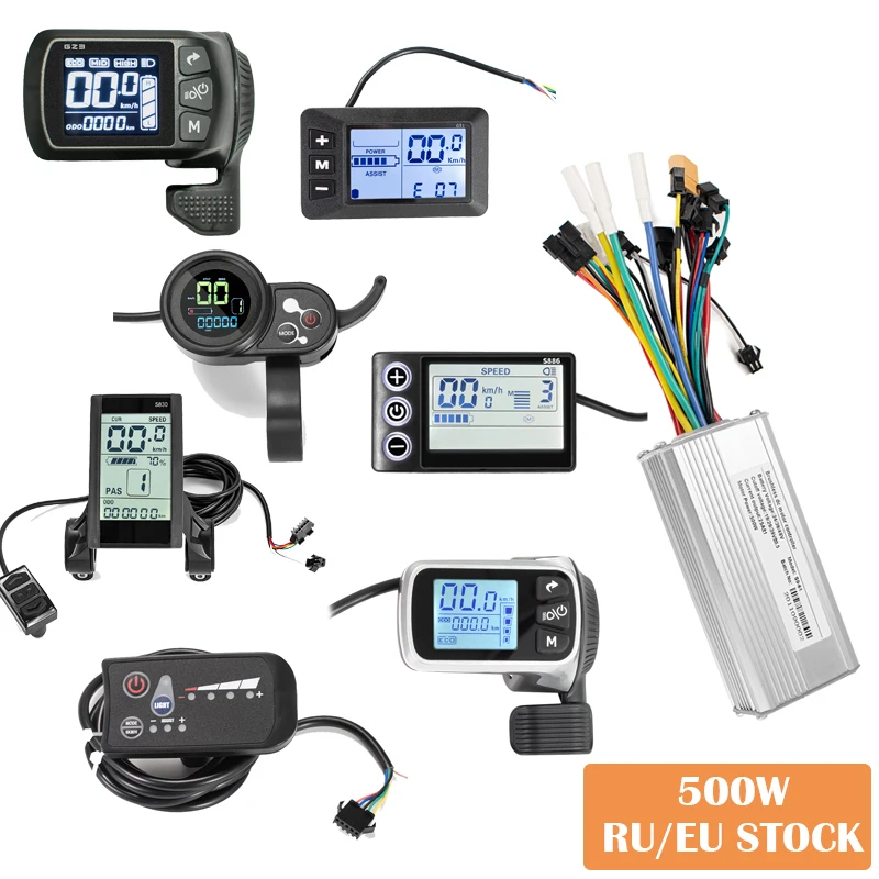 Kunray Brushless LCD Display for E-bike  24V/36V/48V 500w Controller Display Kits Electric Bicycle Scooter Motor Accessories