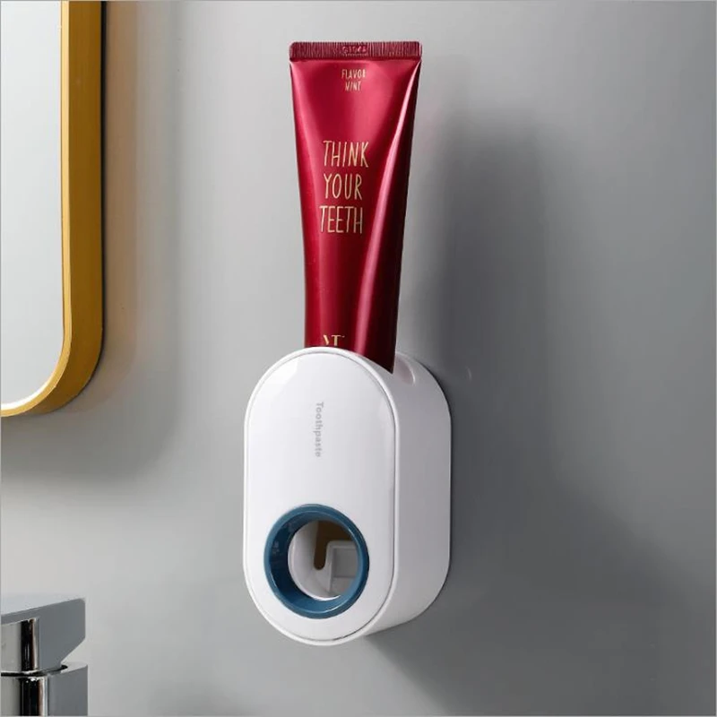 Dispensador autom&aacute;tico de pasta de dientes, soporte de pared para ba&ntilde;o, accesorios de ba&ntilde;o, exprimidor de pasta de dientes impermeable-4