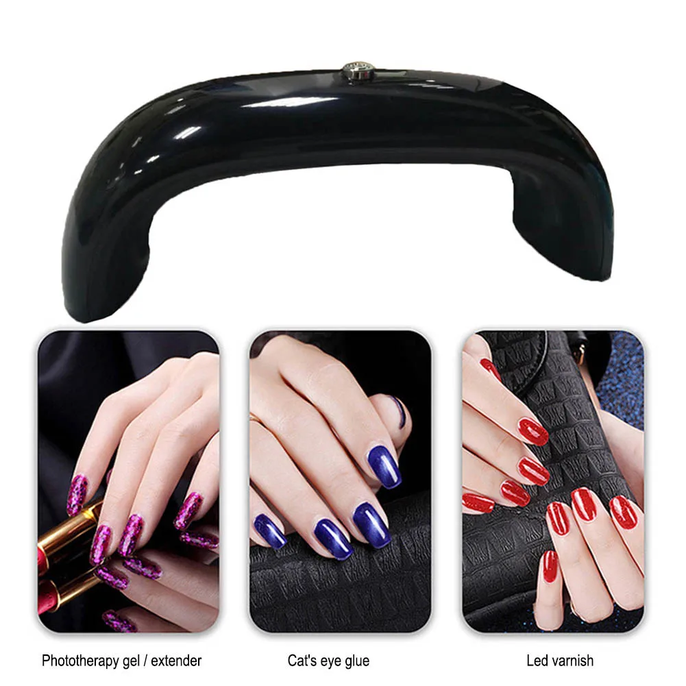 

Portable Nail Lamp 9W UV LED Lamp Nail Dryer Timing Manicure Tools for Polish Gels