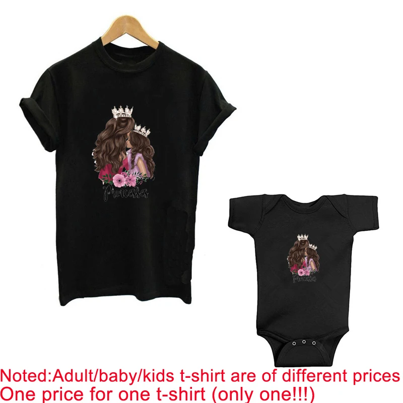 Забавная летняя семейная Одинаковая одежда кавайный черный комбинезон для мамы