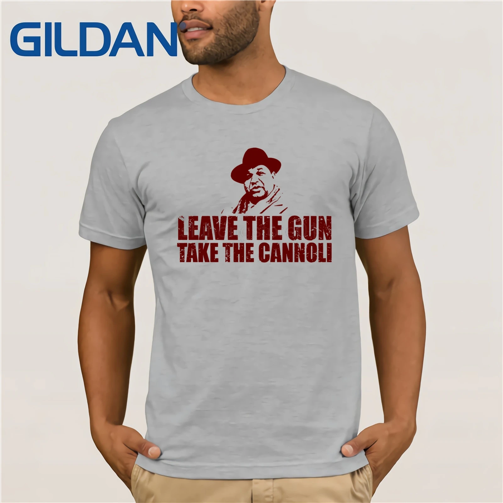 The Godfather Leaves gun Take Cannoli Scarface Goodfellas Mob Mafia футболка хлопковые футболки с круглым