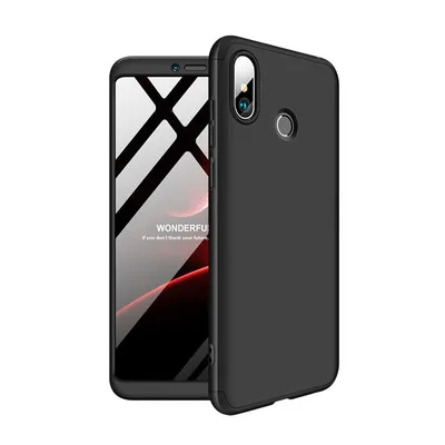 full black Чехол полностью защищающий телефон для Xiaomi Redmi Note 8 Pro крышка на xiomi Redmi Note 7 камеры одноступенного процесса 8 7s 6A 6 Pro защитный бампер жесткая задняя панель - Цвет: full black