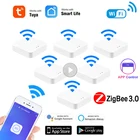 Умный шлюз Tuya ZigBee 3,0, мост для умного дома, приложение Smart Life, беспроводной пульт дистанционного управления, работает с Alexa, Google Home