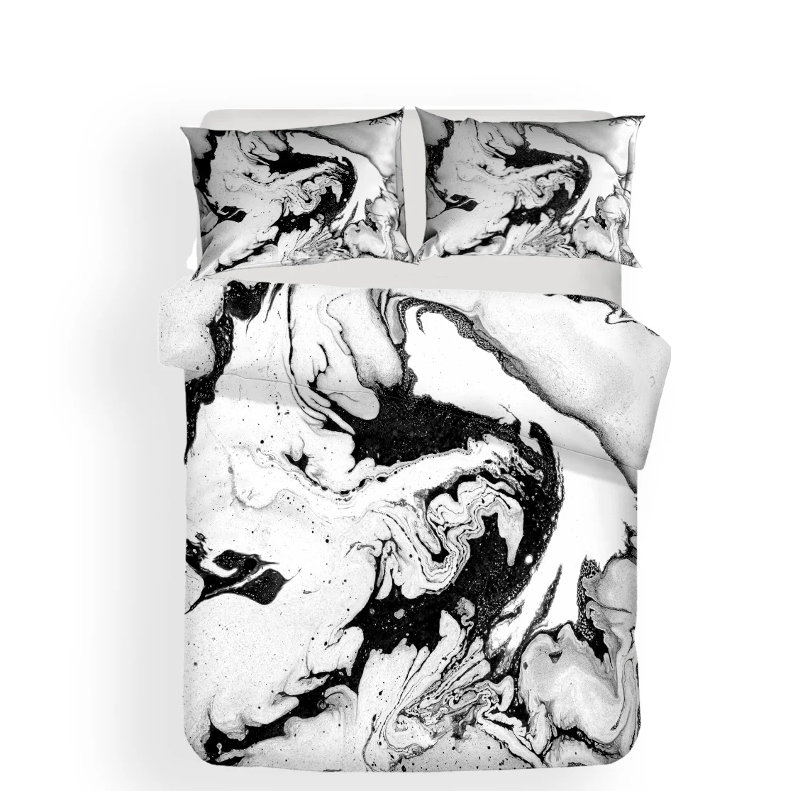 Комплект постельного белья с красочным 3D рисунком камней Королевский размер