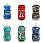 Цветной Камуфляжный жилет для собак и кошек летняя хлопковая одежда для домашних животных для маленьких собак Одежда для домашних животных Чихуахуа мальтийские рубашки костюм Mascota