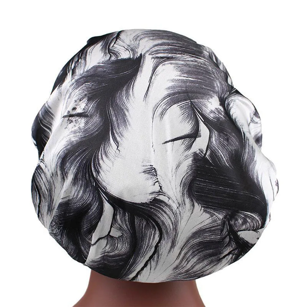 

Print Fabric Women Bonnet Sleepping Cap Ladies Turban