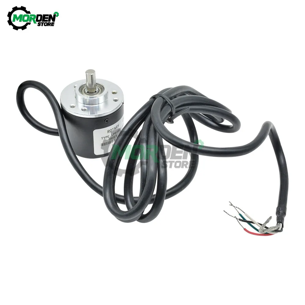 360 Pulse 600 Incremental Optical Rotary Encoder AB Two-phase Cable Circuit NPN Open Collector Output DC 5-24V | Инструменты