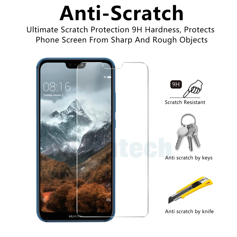 Закаленное стекло для huawei P20 Lite, Защитное стекло для экрана телефона P9 P8 P10 Lite, Защитная пленка для huawei P20 Pro
