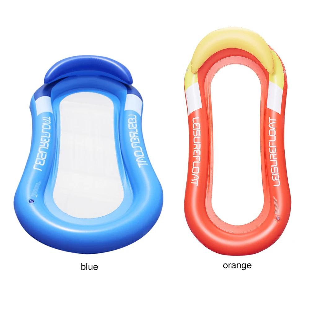 

Summmer Water Hammock Pad PVC Inflatable Floating Row Foldable Swimming Pool Summer Party Beach Water Float Bed Lounger Chair