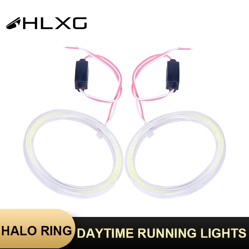 HLXG 2 шт. автомобильный Стайлинг Авто Halo Ring Автомобильные фары для автомобилей 12 в