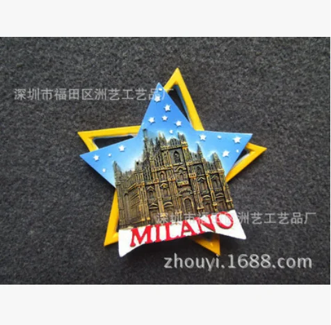 

Resin Fridge Magnet Tourist Souvenirs Amsterdam Moscow Church Prague New York Liberty Refrigerator Stickers Home Decoration Gift