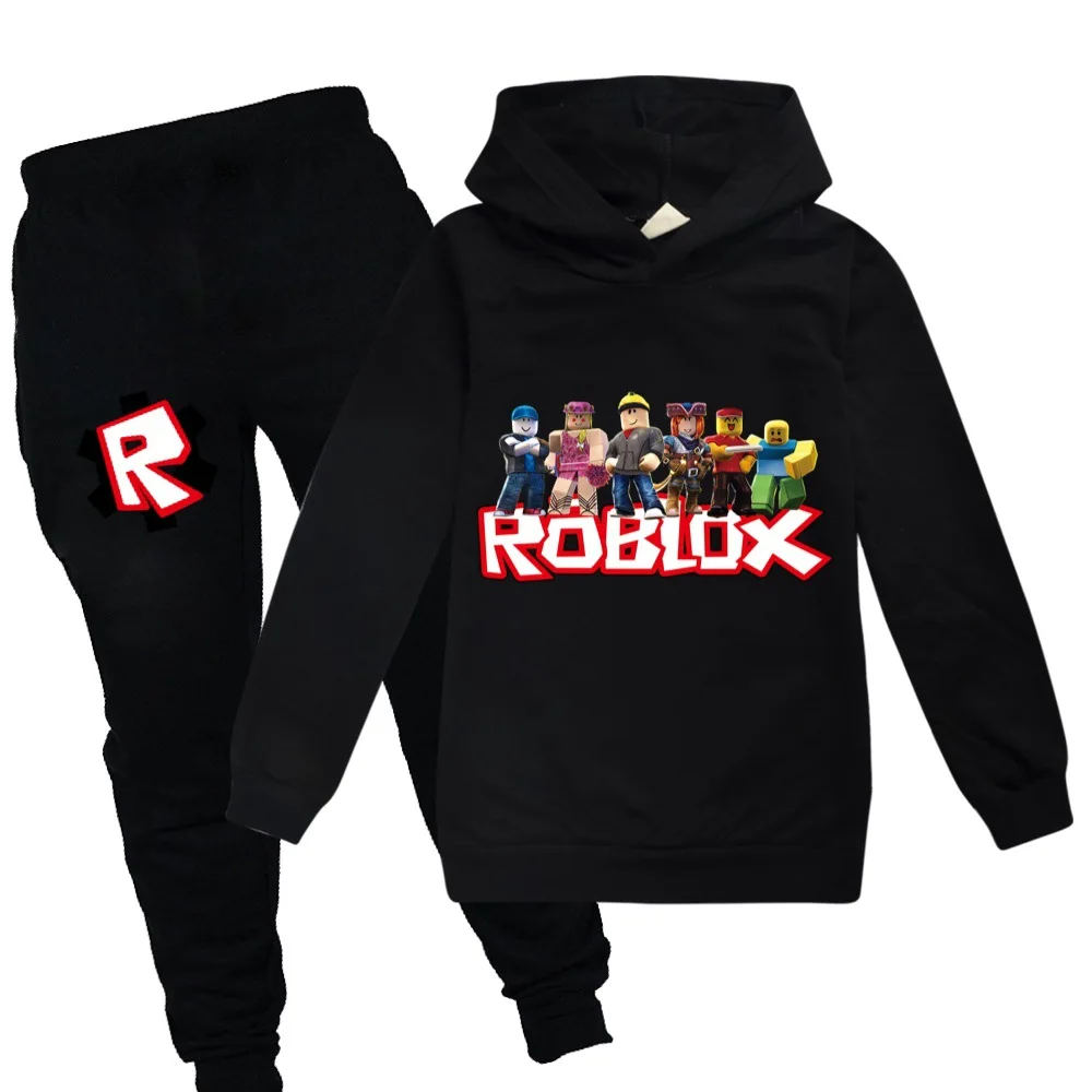 

Комплект из 2 предметов, толстовка с капюшоном Robloxing, штаны, костюм для подростков, девочек, мальчиков, мультяшный аниме свитшот, костюм, детс...