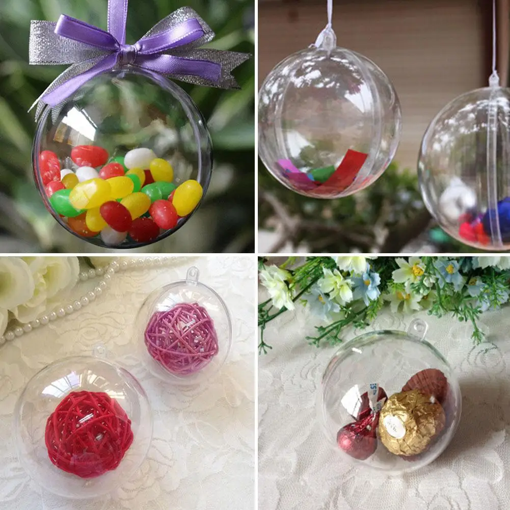 

Clear Clear Christmas Decorations Xmas 8cm