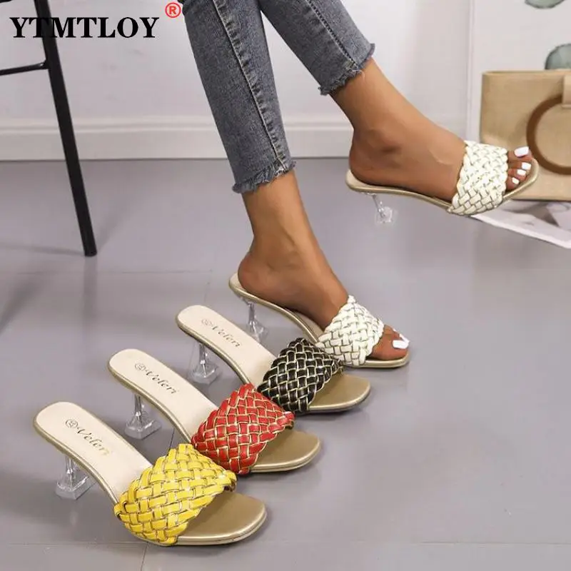 

Comfort Summer Women Mules Shoes Luxury Crystal Slide Casual Beach Large Size 41 Ytmtloy Indoor House Slippers Zapatillas Mujer