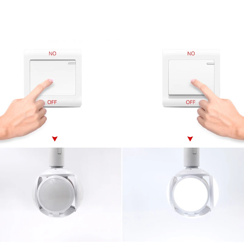 Цветная лампа НЛО сверхъяркая светодиодная Складная E27 40 Вт светильник для