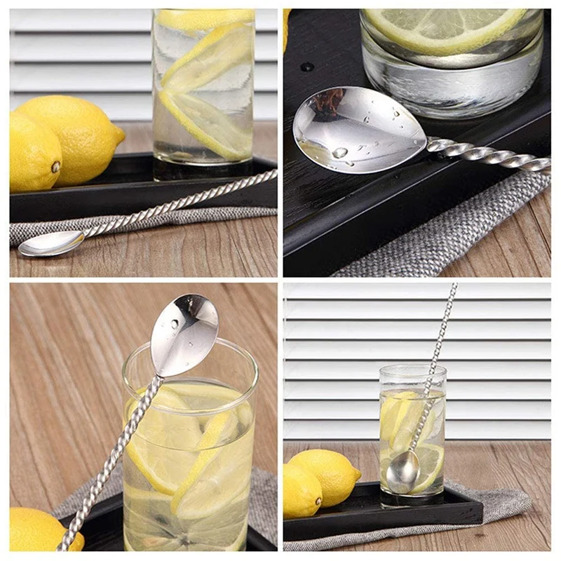 

Cocktail Strainer Set, 3Pcs Bar Strainers with 1 Stirring Spoon, Stainless Steel Cocktail Strainer Hawthorne Strainer
