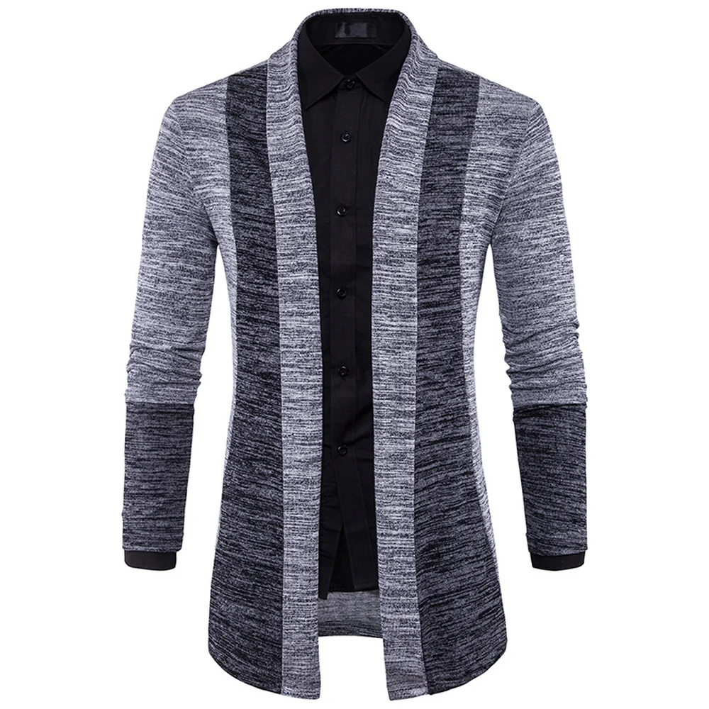 Covrlge Mens Sweaters Long Sleeve Cardigan Male Pull Style Cardigan Clothings Fashion Casual Men Knitwear Sweater Coats MWK047