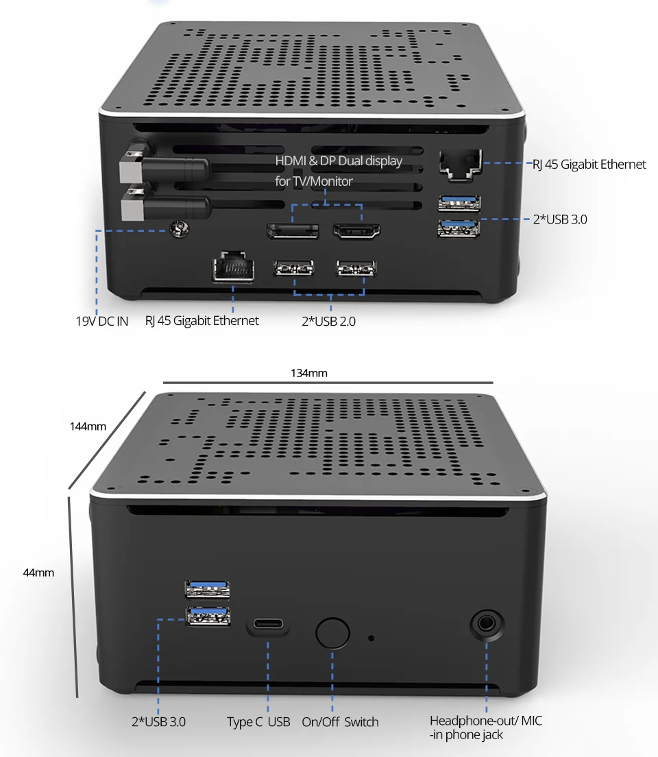 2021 портативный игровой мини-компьютер маленький настольный компьютер для офиса