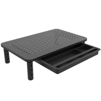 monitor stand raiser in adjustable ergonomic height with ventilation holes platform for monitor laptop printer