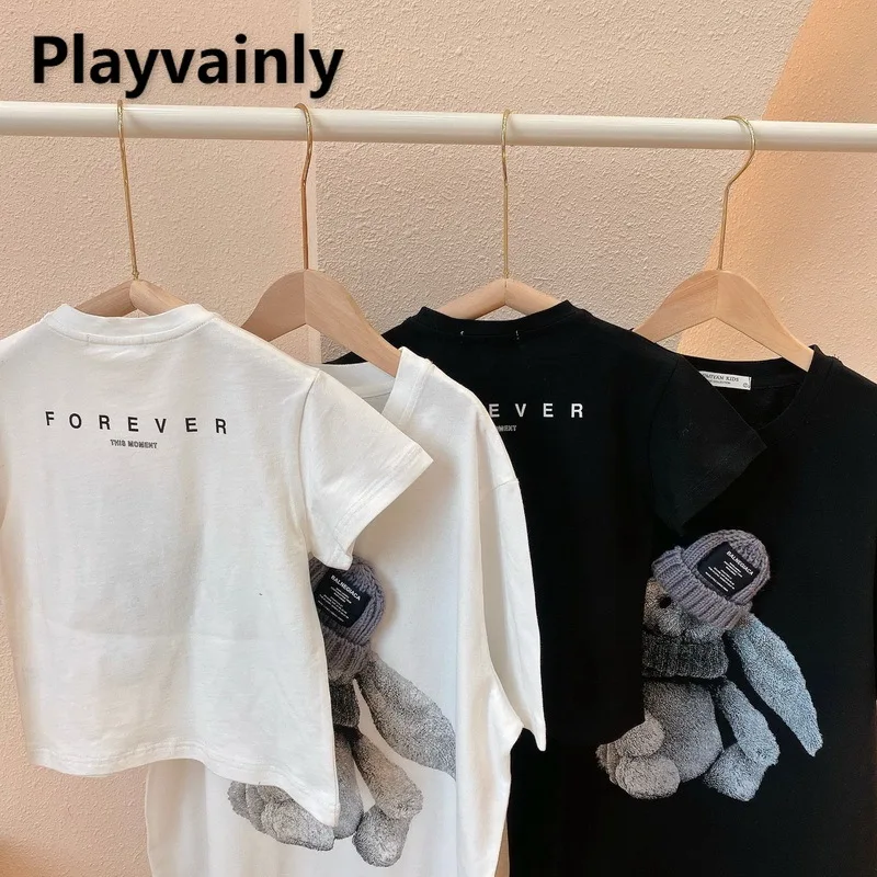 

2021 Summer T-Shirt Mother and Son Daughter Cotton Short Sleeve T-Shirt Parent-Child Family Matching Outfits Clothes E100252