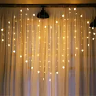 Светодиодные занавески в форме сердца, 8 режимов, водонепроницаемые мерцающие гирлянды, домашний декор, Светильники для свадьбы, Дня Святого Валентина, фоновая стена для телевизора
