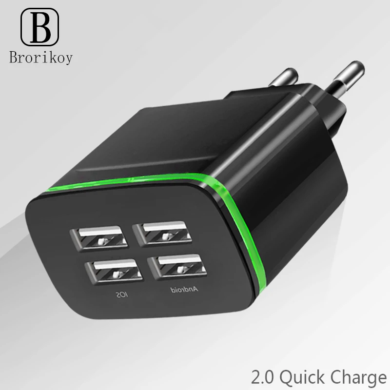 Настенное зарядное устройство с 4 USB-портами | Мобильные телефоны и аксессуары