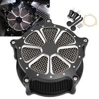 Motorcycle Air Cleaner Filter Systems For Harley Touring Road King Dyna Super GlideHigh Inflow Air Cleaner Filter Intake Kit
