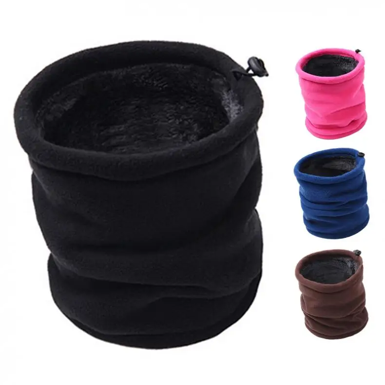 Уличный многофункциональный шарф теплые двухслойные флисовые зимние