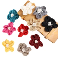 2 pcs creative linen flower burlap clothing jewelry handicrafts diy decoration accessories imitation linen material craft