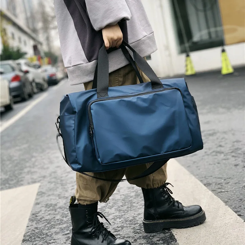 

Luxury New Unisex Gym Bags Folding Waterproof Handbag High Quality Oxford Travel Shoulder Bag Large Capacity Casual Sports Bag