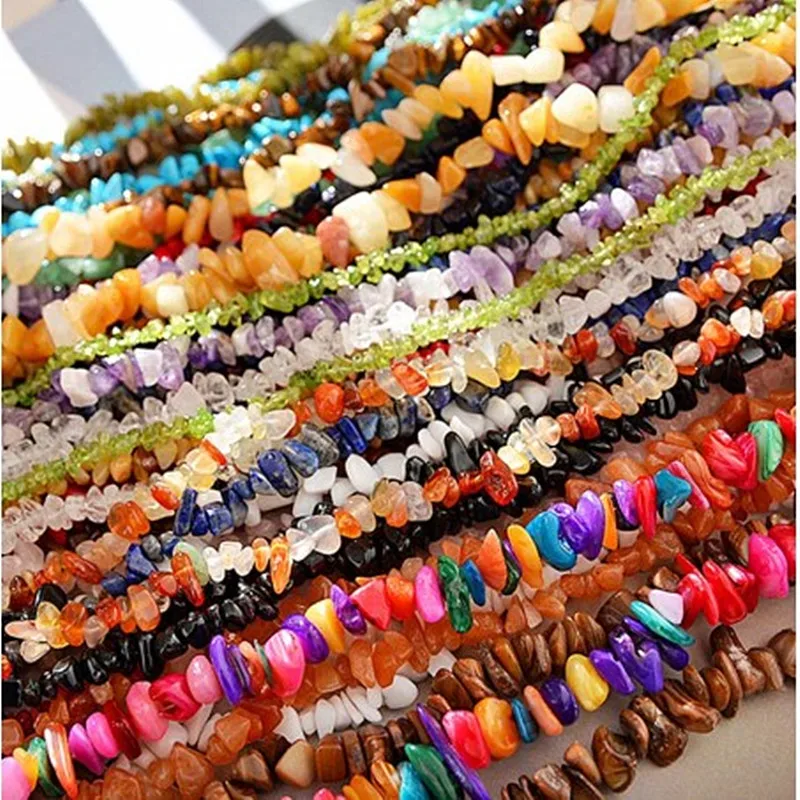 Бусины из натурального камня чипы 5 8 мм Агаты стразы 16 дюймов Необычные