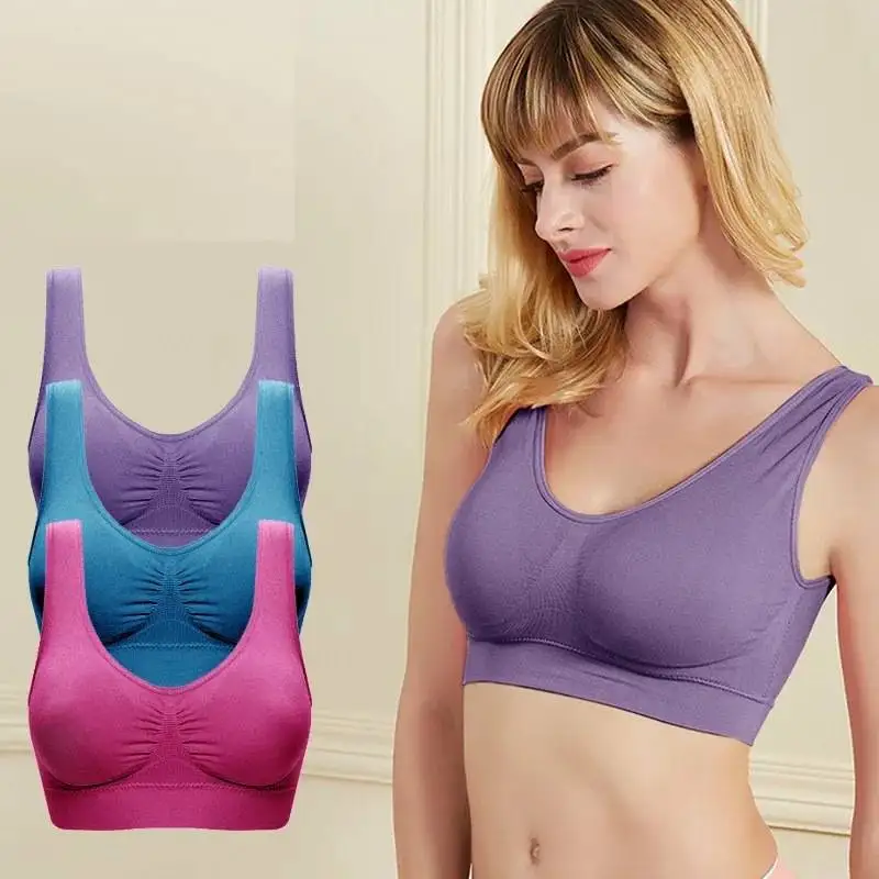 

Comfortable Seamless Sports Bra,Women Fitness Top Yoga Bra For Cup A-B,Running Yoga Gym Crop Top,Women Push Up Sport Bra Top