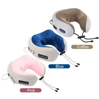vibrator neck massager u shaped pillow portable napping neck relax pillow travel rechargeable electrical cervical spine massager