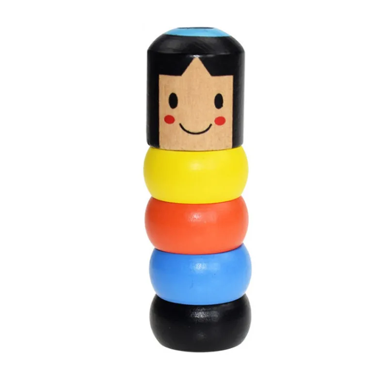 Funny Small Wooden Man Magic Blocks Toy Unbreakable Little Puppet Folk Craft For Birthday Christmas Decor Gift | Дом и сад
