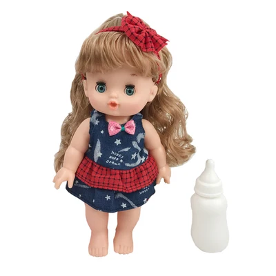 Говорящая Мини Кукла Новорожденный 26 см мерцающие глаза пение кукла