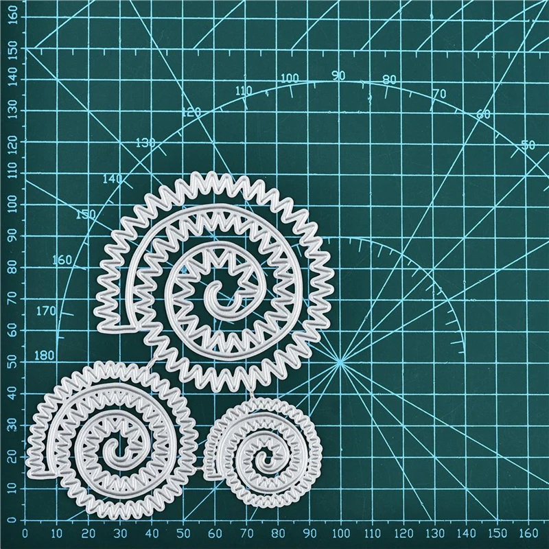 

Kokorosa Alinacraft Metal Cutting Dies Flower Spiral Made Stencil for DIY Scrapbooking Paper Album Card Making Embossing Die