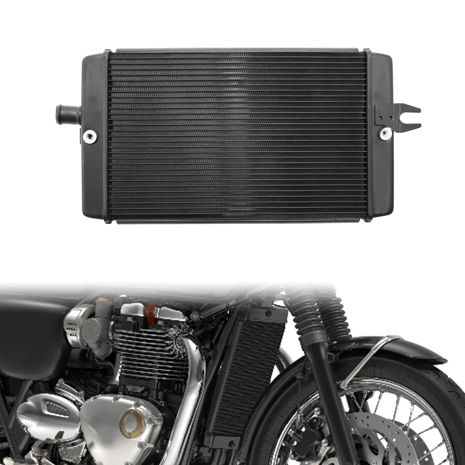 Алюминиевый радиатор для мотоцикла Triumph Bonneville Bobber 2017-2020 Speedmaster 2018-2020 2019 - купить по