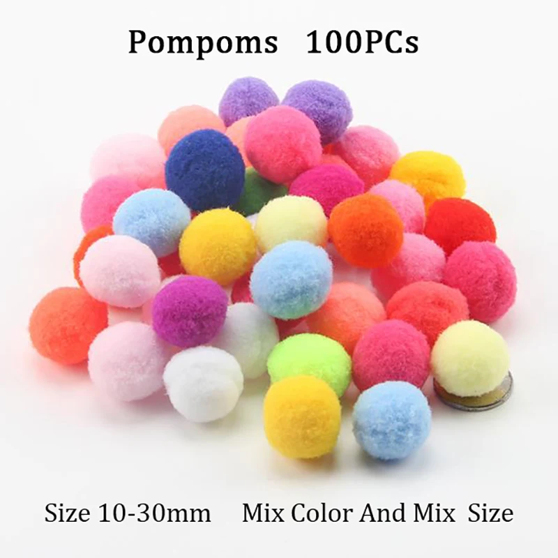 Набор сделай сам плюшевые помпоны для детей Обучающие игрушки красочные корни