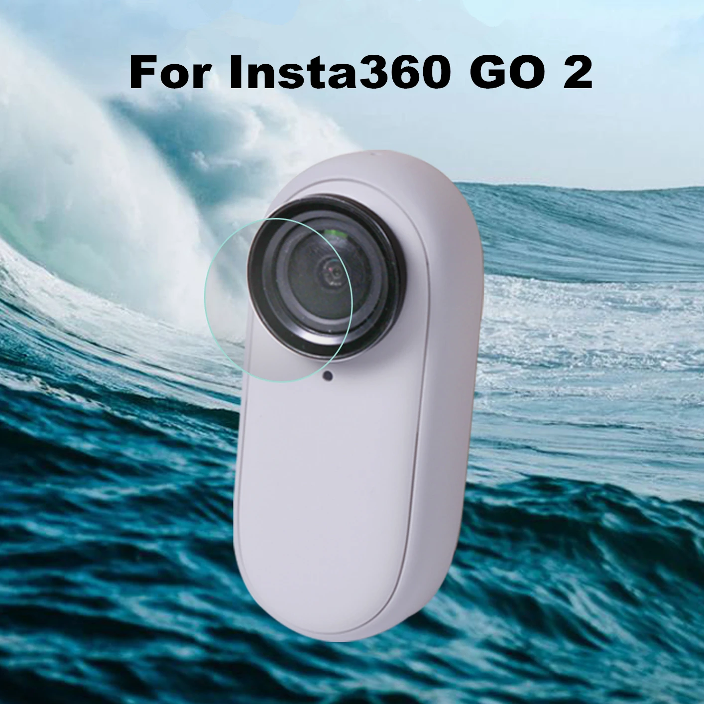 

Для Insta360 GO 2 Защитная пленка 2 комплекта HD Закаленное стекло пленка аксессуары комплект Защита объектива устойчивая к царапинам Sunnylife запасн...