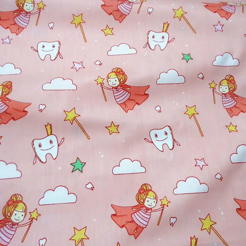 Лоскутная Ткань по метрам саржа из чистого хлопка детская ткань для бытовых