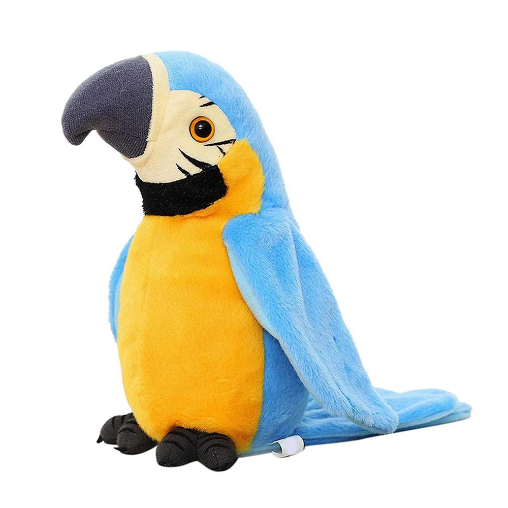 

Talking Parrot Repeats What You Say Electric Plush Animal Toy Parrot Talking Bird Birthday Gift for Kid FOU99