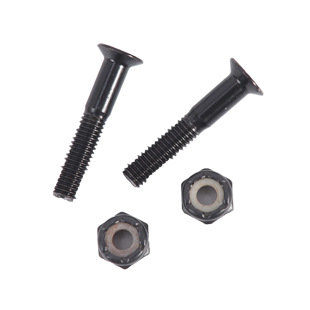 8 пар длинных слайдов болты для Лонгборда металлические винты Черные скейтборда