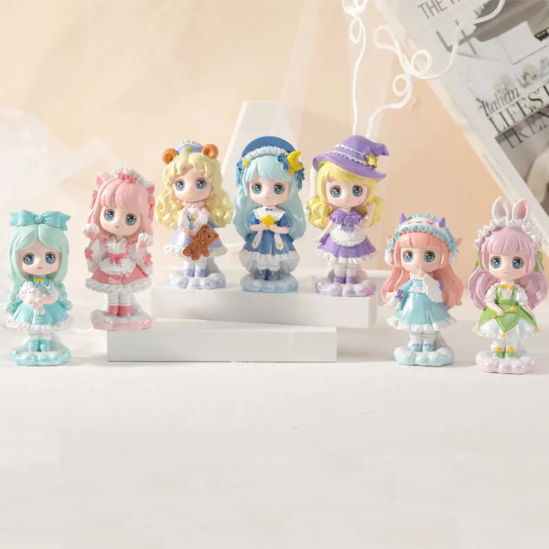

1PCS Chasing Girls Blind box Kawaii Toy Figures Creative Resin Decoration