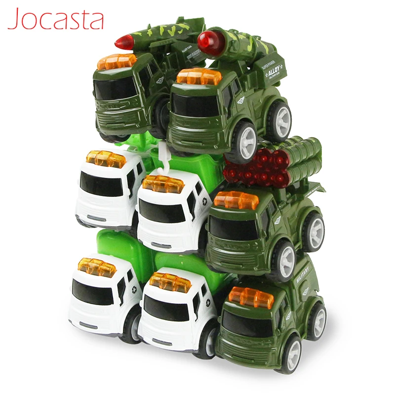 Модель автомобиля из сплава для мальчиков 4 шт./компл. инерционная машинка