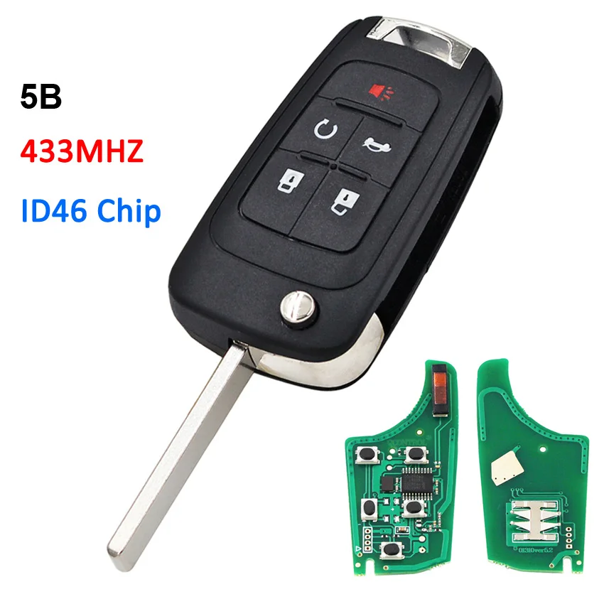 Складной пульт дистанционного управления с 2/3/4/5 кнопками автомобильный смарт