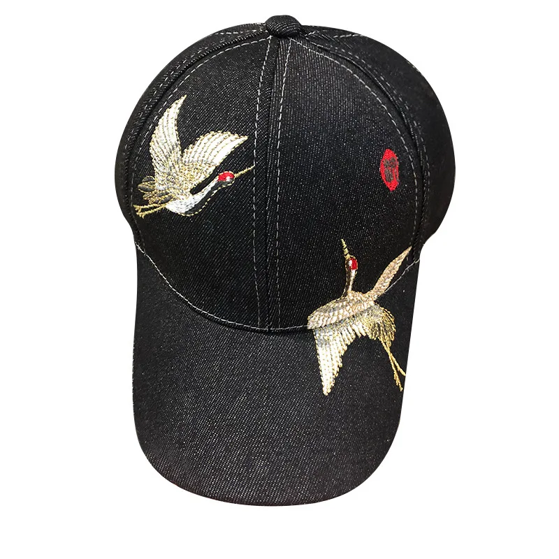 

Women's Hat Bucket Hat Chinese Embroidery Crane Cowboy Fisherman Hat Spring/Summer Sunshade Baseball Hat Lovers Hat